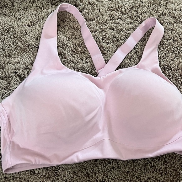 Set if 3 38C large all in motion sports athletic bras pink blue purple zip front - Picture 4 of 11